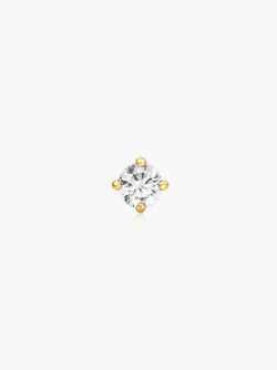 Ania Haie Gold Sparkle Round Barbell Einzel Ohrstecker Ania Haie Gold Sparkle Round Barbell Einzel Ohrstecker